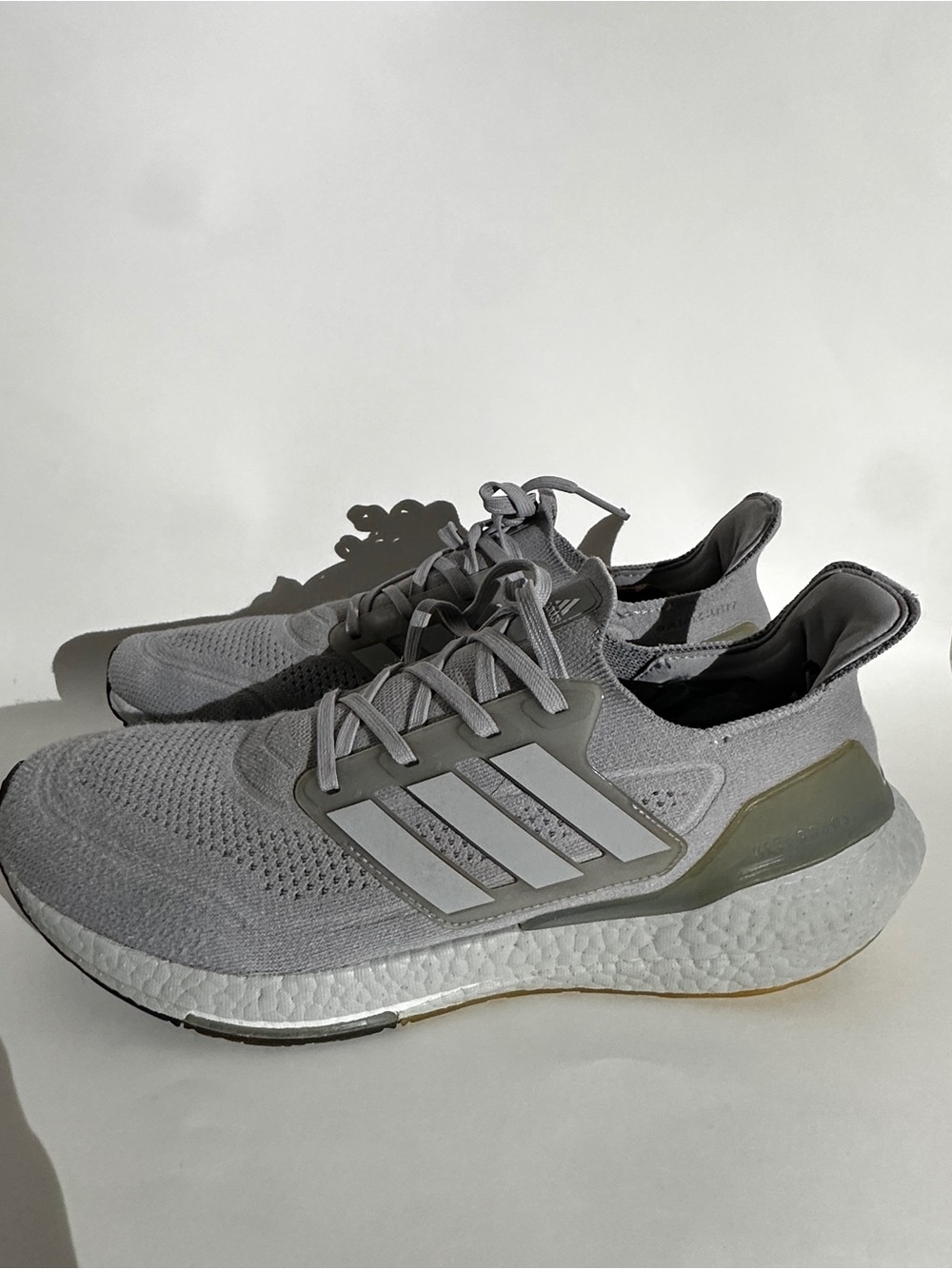 adidas UltraBoost Gray Mesh Running Sneakers Mens US 12 Lace Up FY8354